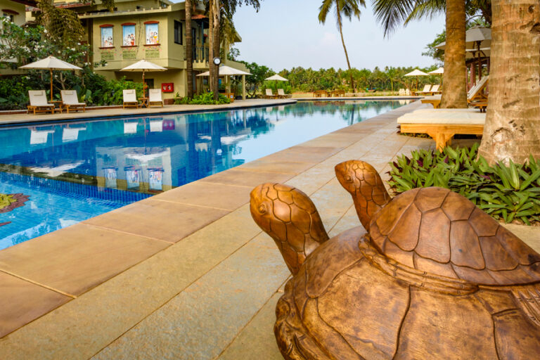 Outdoor swimming pool hotel in South Goa